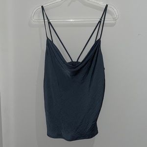 Silky drape neck tank